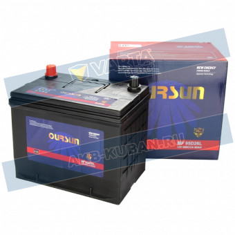 Аккумулятор 6СТ-80.0 95D26L (OURSUN) Asia
