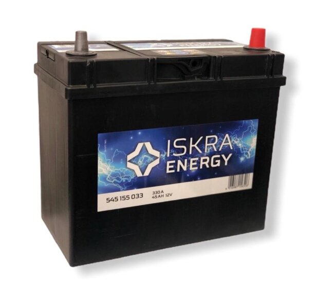 Аккумулятор 6СТ-45.0 (Iskra) Asia тонк. кл.