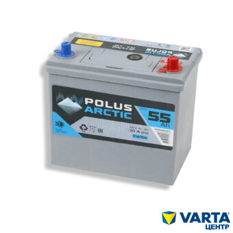 Аккумулятор 6СТ-55.0 (PA55B24L) (POLUS ARCTIC) Asia тонк.кл.