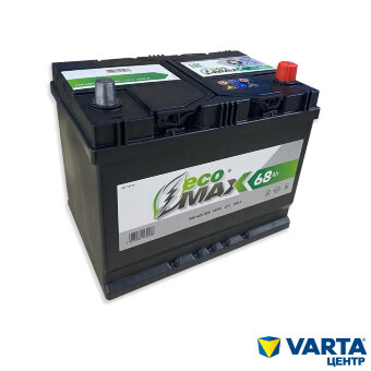 Аккумулятор 6СТ-68.0 (EcoMax) Asia бортик