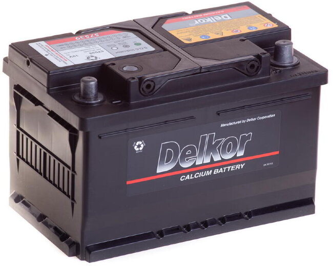 Аккумулятор 6СТ-75.0 57539 (Delkor) низкий