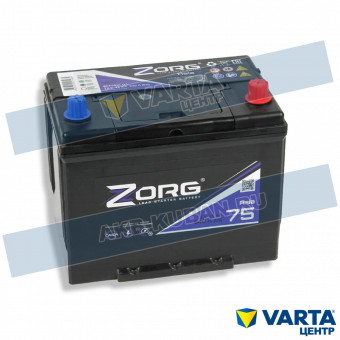 Аккумулятор 6СТ-75.0 070140 26L (Zorg) asia бортик