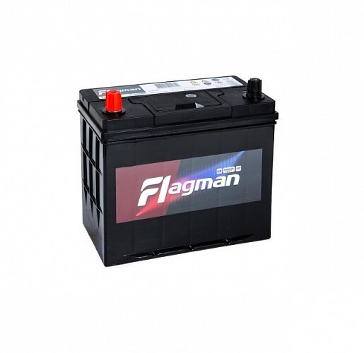 Аккумулятор 6СТ-55.1 70B24R (Flagman) Asia тонк. кл. бортик