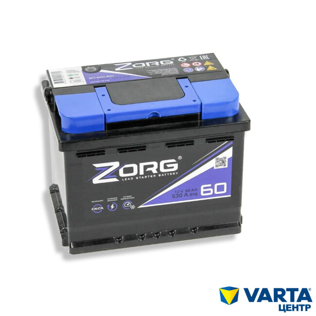 Аккумулятор 6СТ-60.0 060270 (Zorg)
