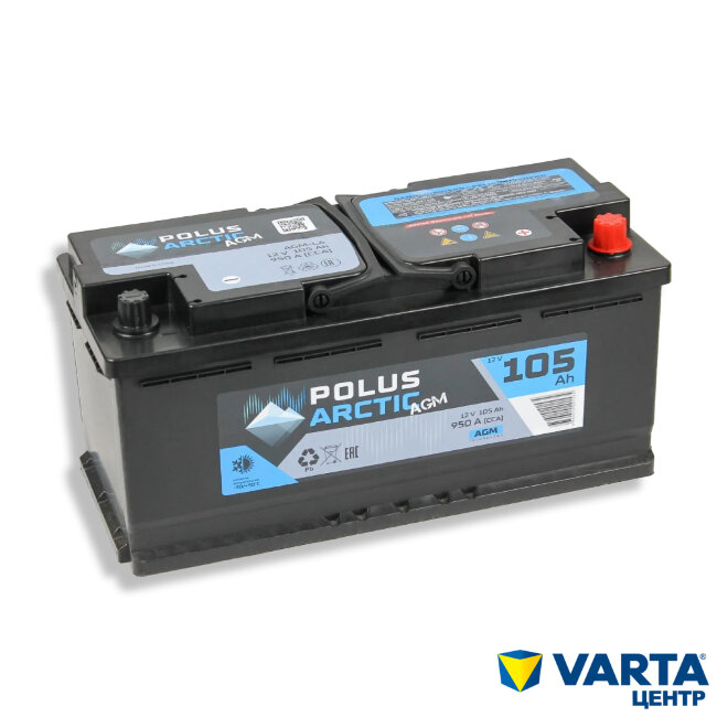 Аккумулятор 6СТ-105.0 AGM (POLUS ARCTIC)