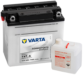 Аккумулятор 6СТ-8.1 Powersports Freshpack YB7-A (Varta)