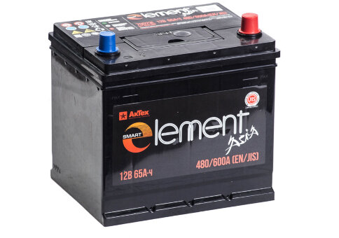 Аккумулятор 6СТ-65.0 70D23L (Smart Element) Asia