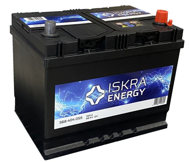 Аккумулятор 6СТ-68.0 (Iskra) Asia бортик