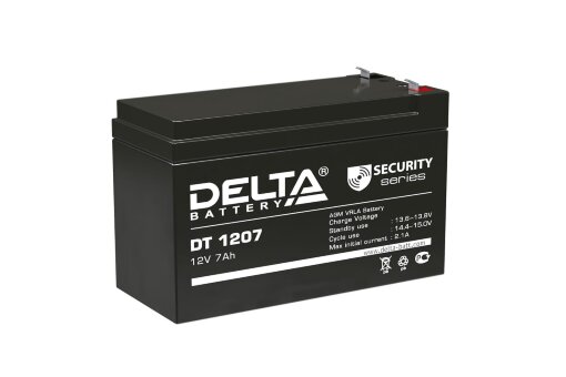 Аккумулятор. 12V-7Ah DT 1207 (Delta)
