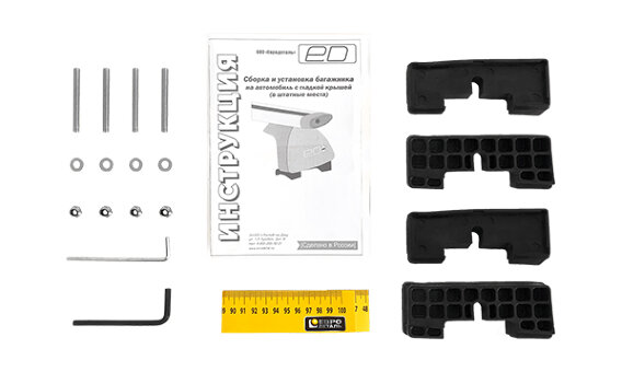 Комплект адаптеров багажника E ЕВРОДЕТАЛЬ Фокус, Солярис, Сид