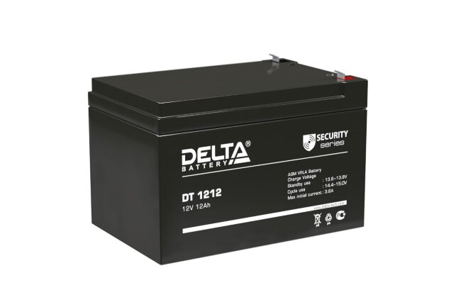 Аккумулятор. 12V-12Ah DT 1212 (Delta)