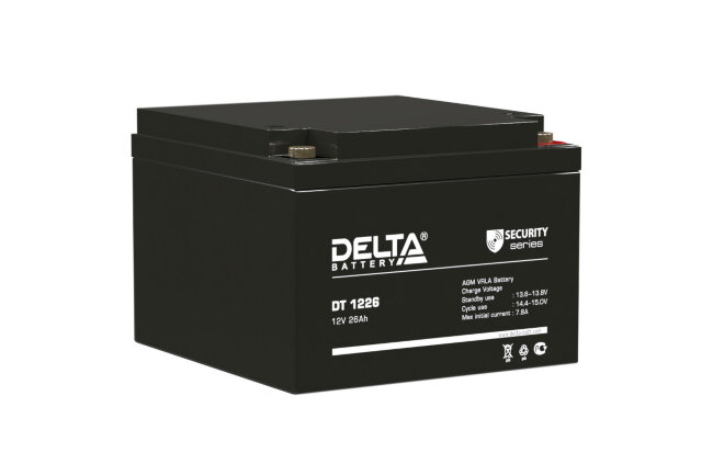 Аккумулятор. 12V-26Ah DT 1226 (Delta)