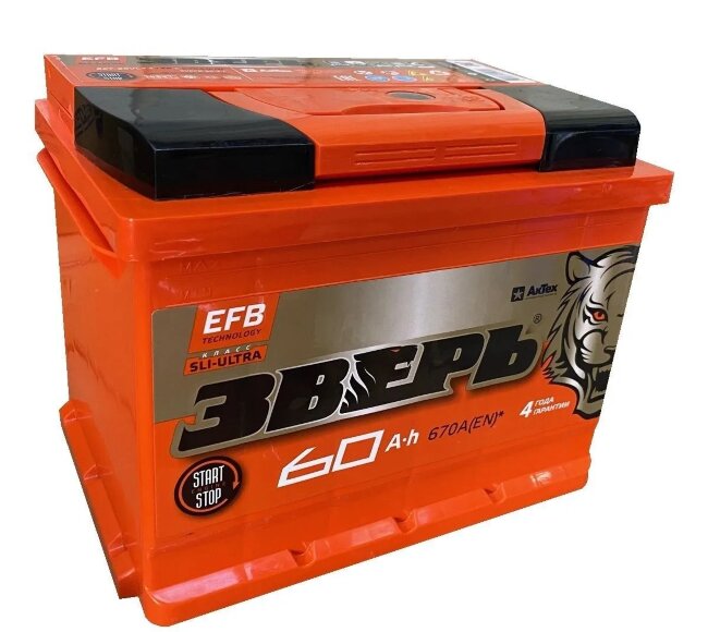 Аккумулятор 6СТ-60.0 EFB (Зверь)