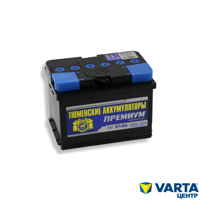 Аккумулятор 6СТ-61.0 Premium (Tyumen Battery) низкая