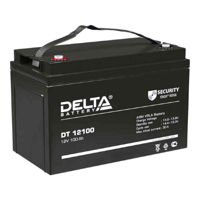 Аккумулятор. 12V-100Ah DT 12100 (Delta)