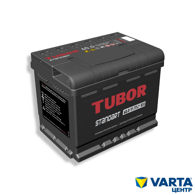 Аккумулятор 6СТ-60.0 (TUBOR STANDART)