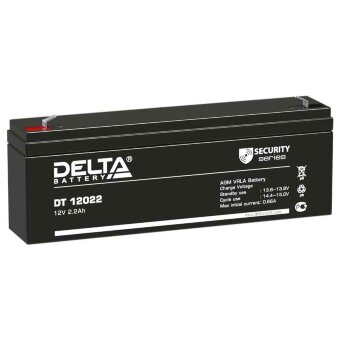 Аккумулятор 12V-2,2Ah DT 12022 (Delta)