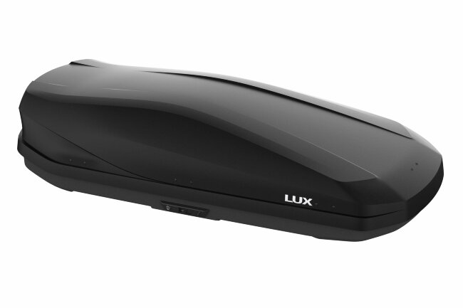 Бокс багажный LUX 450L ИРБИС черный матовый 1750х850х400 двустороннее открывание