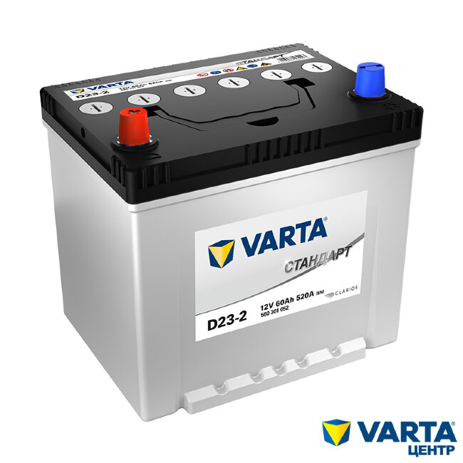 Аккумулятор 6СТ-55.1 Стандарт D23-2 (Varta) Asia бортик Аккумулятор 6СТ-55.1 Стандарт D23-2 (Varta) Asia бортик