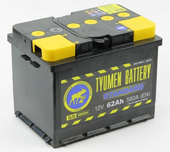 Аккумулятор 6СТ-62.1 Standard (Tyumen Battery)