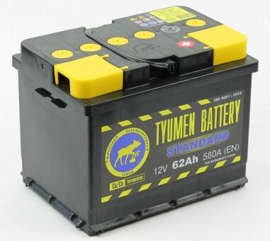 Аккумулятор 6СТ-62.0 Standard (Tyumen Battery) Аккумулятор 6СТ-62.0 Standard (Tyumen Battery)